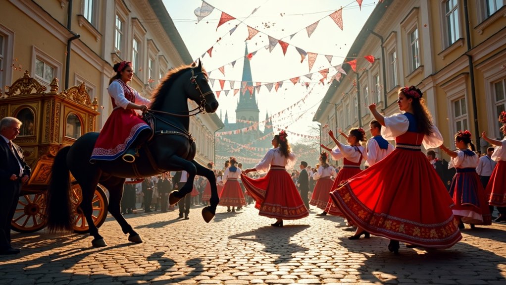 folklorni festivali konji kostimi
