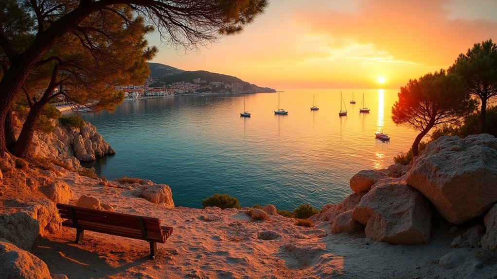 zlatni sat pogledi na obalu vodič