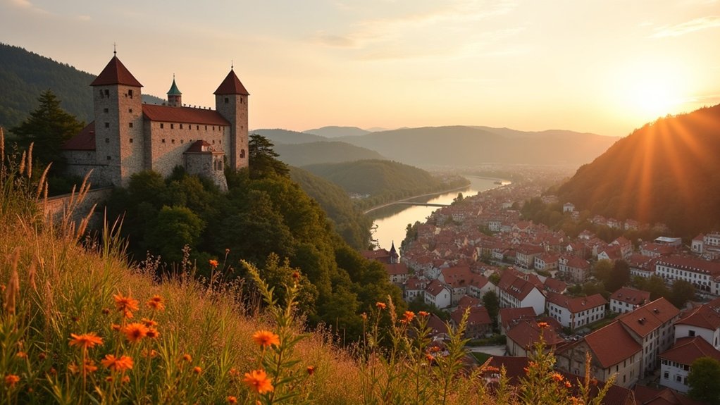 dvorac na brežuljku uz jezero interaktivni muzej