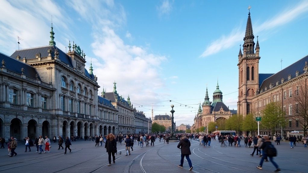 povijesni amsterdamski trg brane