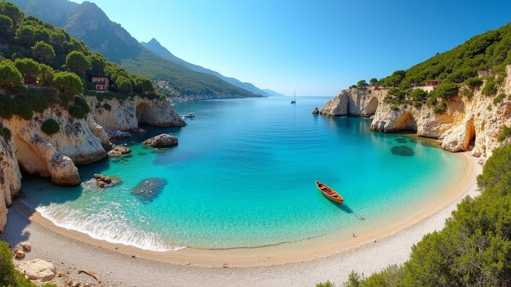 plaže Hvara osamljene raznovrsne pogodnosti