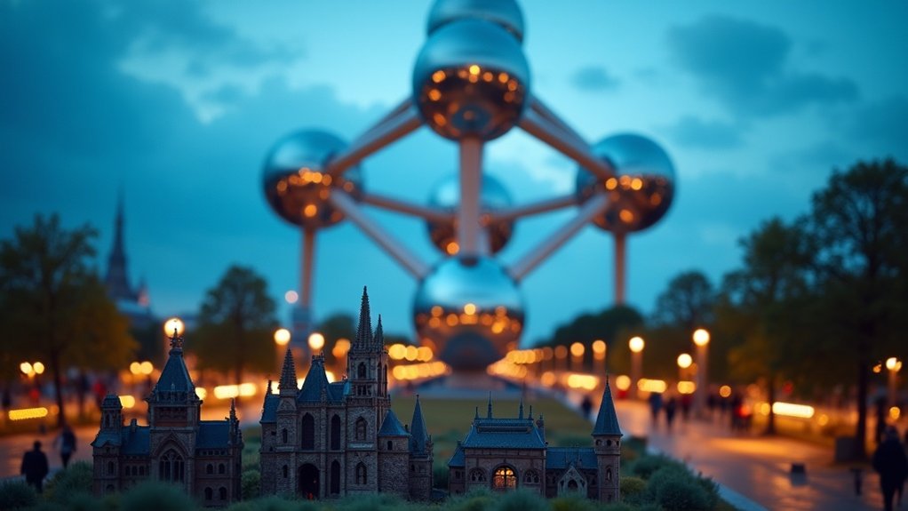 ikonični Atomium i Mini-Europe