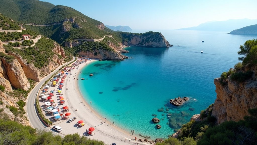 albanska rivijera kontrastna ispunjena roadtripom
