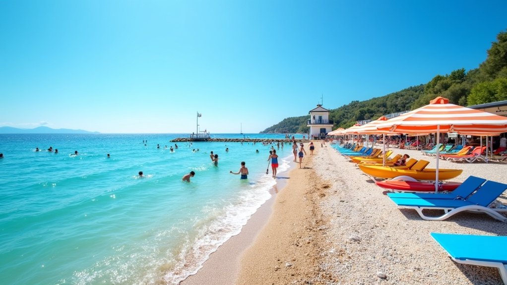 sunčanje na plaži i vodeni sportovi