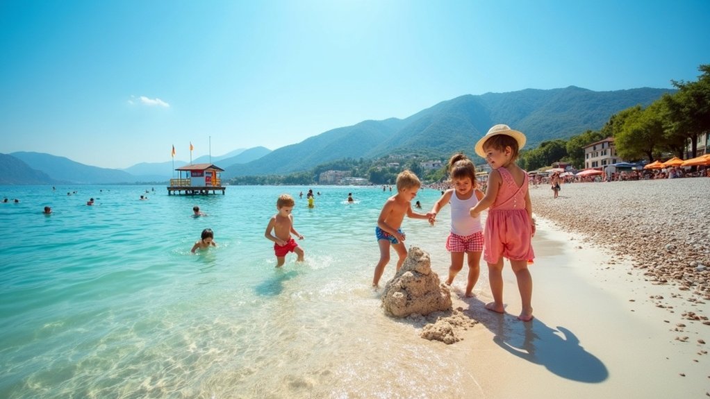 blage plitke nadgledane obiteljske plaže
