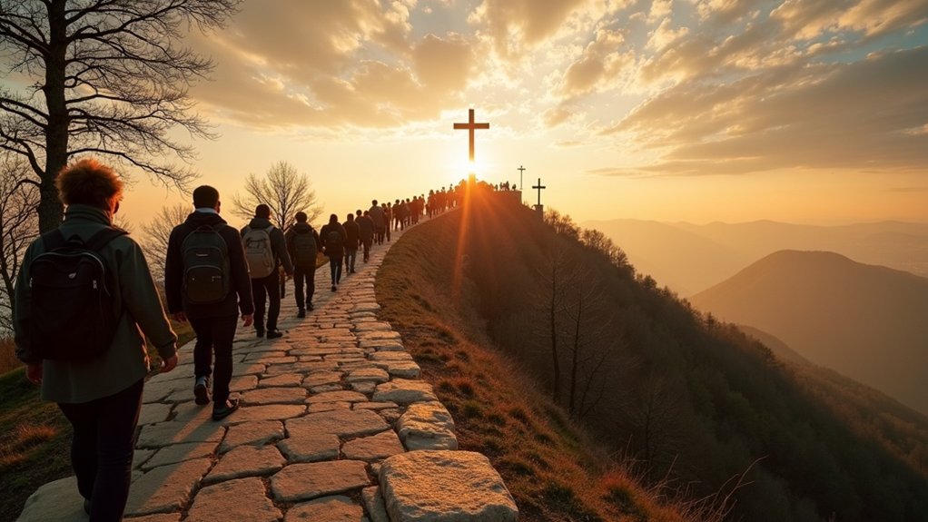 označeni put do Kalvarije križa
