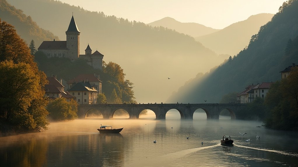 dvorac Ozljek pogledi na rijeku