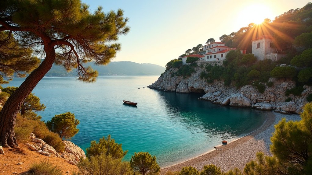 mirni otok povijesna sela