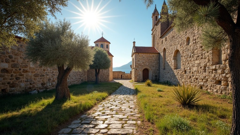romaničke ruševine uz more