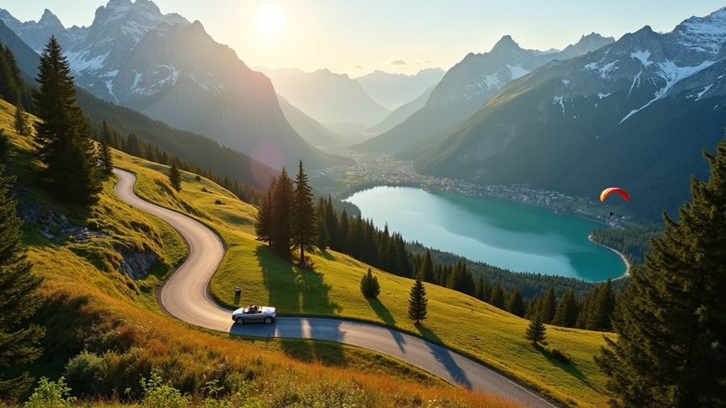 scenski alpski put i let