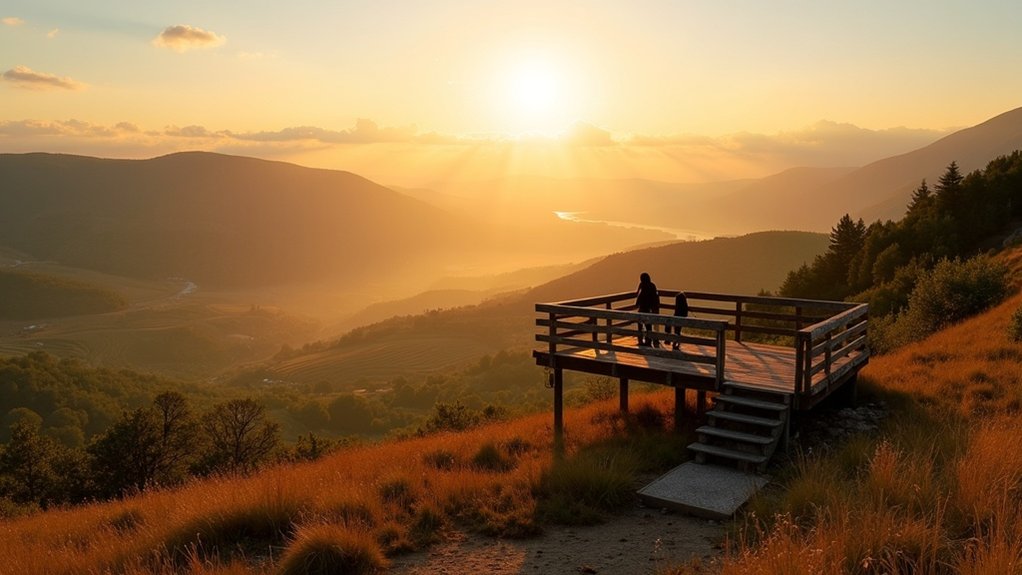 terasaste vinograde panoramski pogled s vrha brežuljka