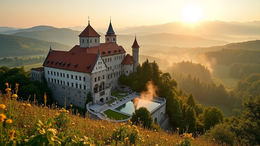 dvorci toplice drevni život priroda